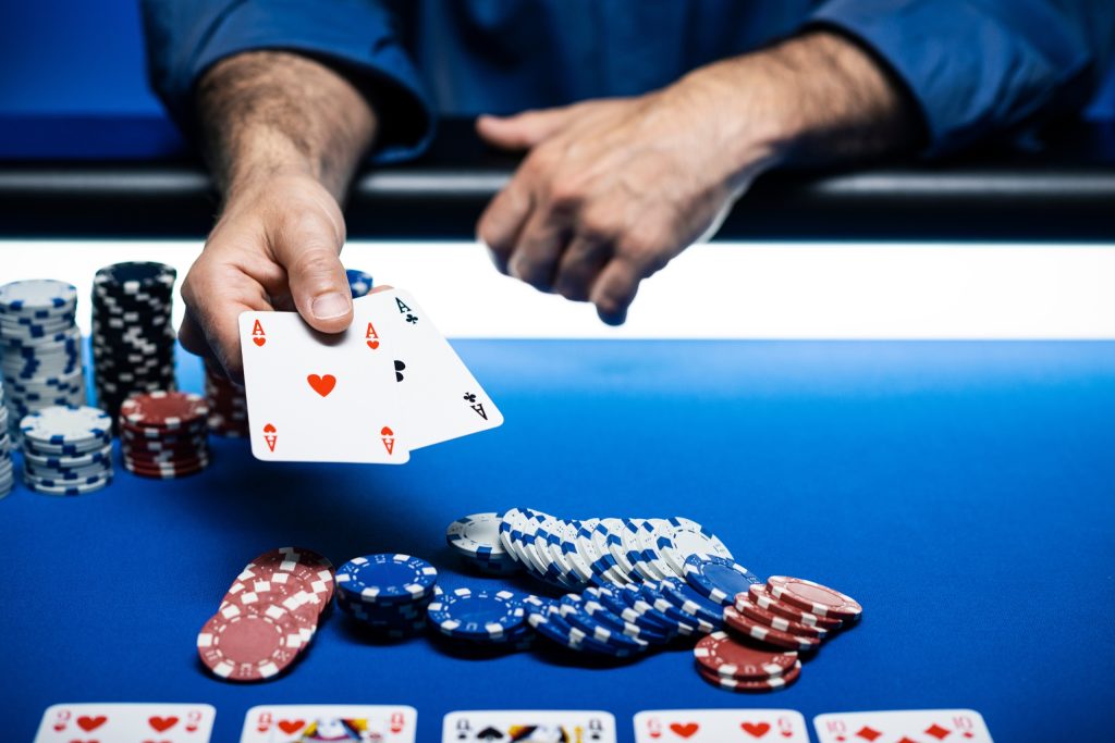 Classic Hold em Poker Concept